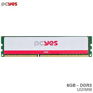 Memória RAM PCYES 8GB DDR3, 1333MHz, Udimm