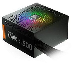 Fonte Gamdias Kratos E1-500W, RGB, GD-Z500ZZZ