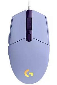 Mouse Gamer Logitech G203 RGB Lightsync Lilas 8000DPI
