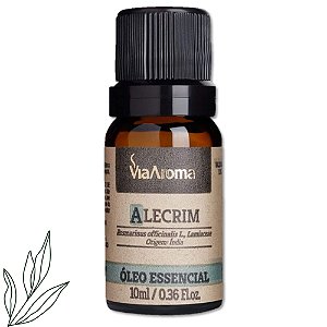 Óleo essencial Alecrim Via Aroma-Rosmarinus Officinalis 10ml