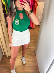 Body Tricô Brasil Cores