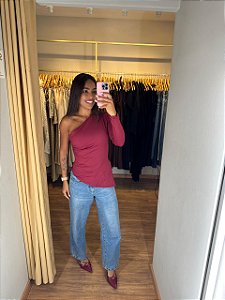 Blusa Assimétrica Um Ombro Só Cores