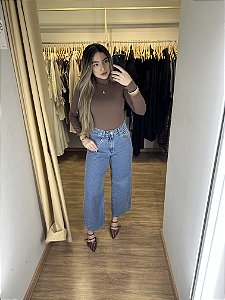 Body Poliamida Gola Manga Longa Cores