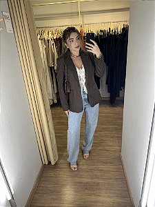 Blazer Alfaiataria Bolso Cores