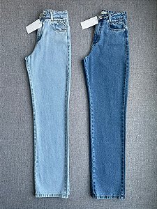 Calça Jeans Wide Leg Reta Cores