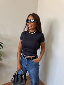 Blusa Manguinha Drapeada Cores