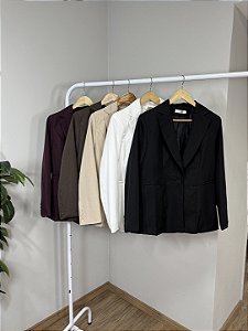 Blazer Alfaiataria Bolso Cores