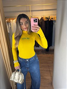 Body Brasil Gola Manga Longa Cores