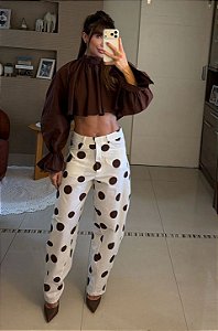 Calça Ballon Poá Cores