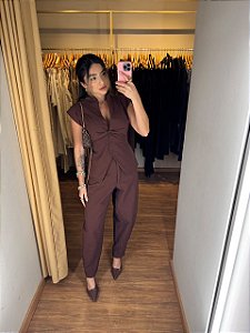 Calça Ballon Marrom