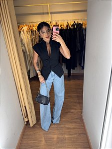 Calça Jeans Pantalona Cores