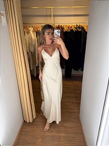 Vestido Cetim Cores