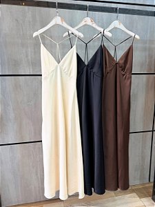 Vestido Cetim Cores