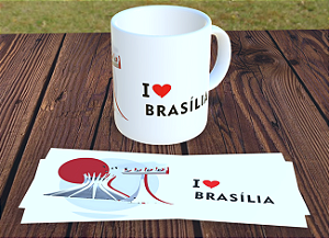 CANECA PERSONALIZADA. TEMA: BRASÍLIA / CATEDRAL COR