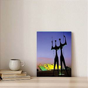 PLACA  DECORATIVA DE MDF TAM A4 - TEMA: BRASÍLIA