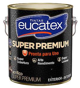 Tinta Acrílica Premium Super Lavável Interior Exterior Fosco Eucatex