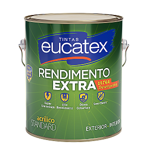 Tinta Acrílica Standard  Interior Exterior Rendimento Extra Fosco Eucatex