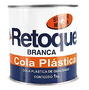 Massa Plastica Cinza Super Macia Retoque 1kg