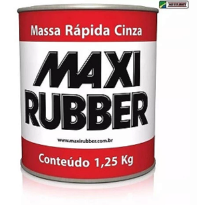 Massa Rapida Cinza 1,25 Kg Maxi Rubber