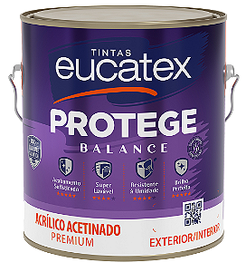 Tinta Acrílica Premium Lavável Eucatex Protege Acabamento Acetinado Interior e Exterior