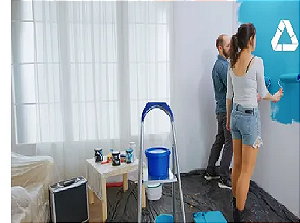 Lona Plástica 1x4 para Obras E Pintura