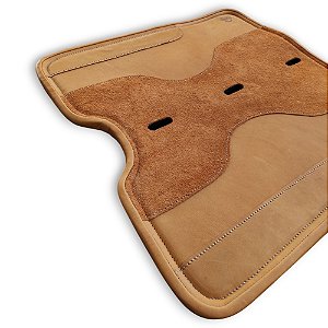 Manta Gel Neoprene Revestida em Couro com Reforço Boqueirão - Castanho Claro