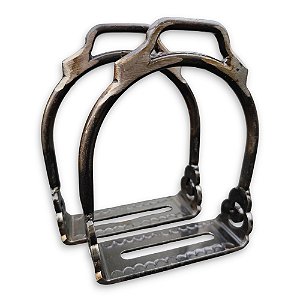 Estribo de Ferro com Marca do Cavalo Crioulo