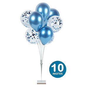 Suporte Vareta para Balão Bexiga de Chão 100cm 10 hastes
