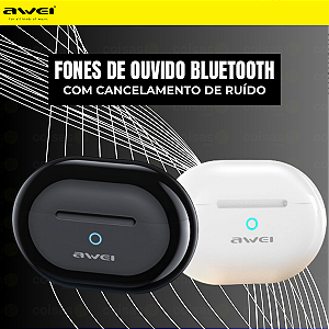 Fone de Ouvido Sem Fio Bluetooth - Wireless Original Awei T61