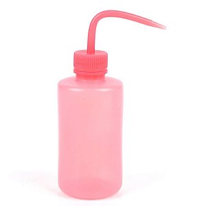 Frasco Almotolia Bico Curvo Rosa 250ml