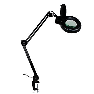 Lupa de Bancada Black LED Branco/UV HL-502 5D Solver