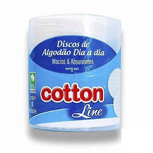 Disco de Algodão Cotton Line Pote 30 unidades