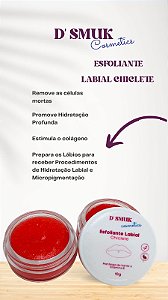 Esfoliante Labial Chiclete Manteiga de Cacau D'Smuk 10gr