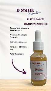Elixir Facial de Rosa Mosqueta e Vitamina A e E D'Smuk 30ml