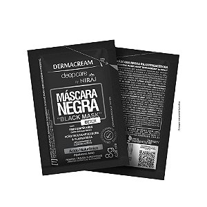 Máscara Secativa Negra Dermacream Sachê 8gr
