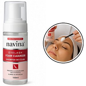 Shampoo de Limpeza para Cílios Navina 100ml