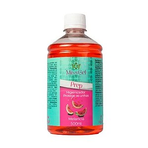 Prep Higienizador de Unhas Melancia Miss Gel 500ml