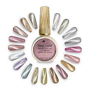 Esmalte Magnético em Gel Olho de Gato Brilhante Real Love 10ml