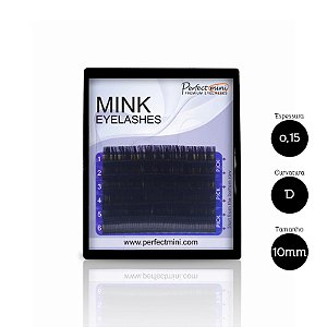 Cílios Alongamento Mink Premium 6 Linhas 0,15 D 10mm