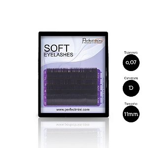 Cílios Alongamento Soft Premium 6 Linhas 0,07 D 11mm