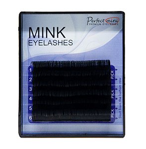 Cílios Alongamento Mink Premium 6 Linhas 0,15 C 11mm