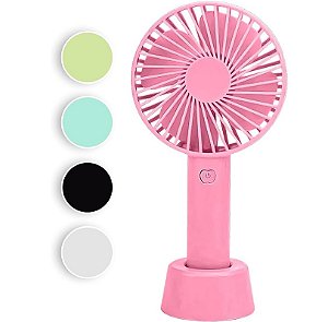 Mini Ventilador Portátil Recarregável Rosa Oasis OIH-6101