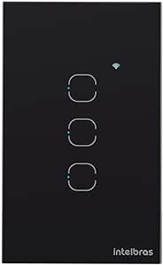 Interruptor Smart WI-FI Touch 3 Preto EWS 1003