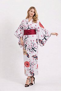 Kimono Longo Wagasa Offwhite