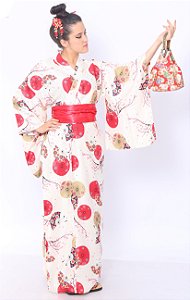 Kimono Longo Wagasa Offwhite