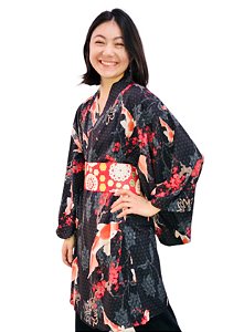 Kimono Curto Carpa Preto