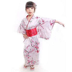 Kimono Infantil Hello Kitty'19 Offwhite/Verm