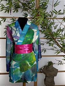 Kimono Curto Mesclado