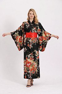 Kimono Longo Mika Preto