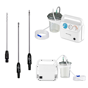 KIT para Lipoaspiração de Papada 15cm Com Aspirador Cirúrgico Multi HC074